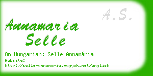 annamaria selle business card